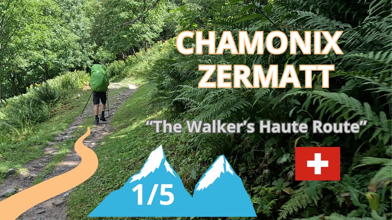 Senderismo Alpes. Trekking Alps Chamonix-Zermatt 1/5 'The Walker´s Haute Route' . Hiking Switzerland