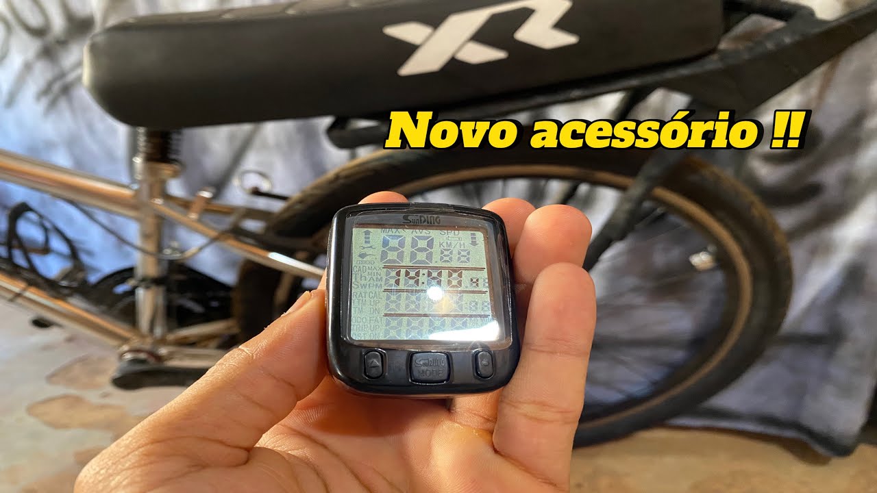 CHEGOU MAIS UM ACESSÓRIO PARA A MINHA  BIKE ARO 24, UM VELOCÍMETRO DIGITAL COM DIVERSAS FUNÇÕES.