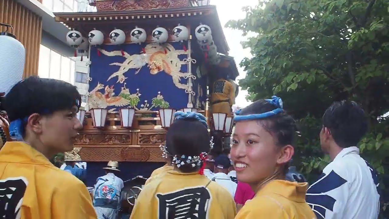 八坂神社大祭　熊谷うちわ祭　山車・屋台の巡行　銀座区　2025/07/21  c05
