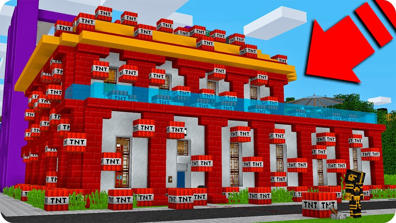 💥🏠 ¡¡TROLLEO CON TNT LA NUEVA CASA DE MI AMIGO EN MINECRAFT!! 😂
