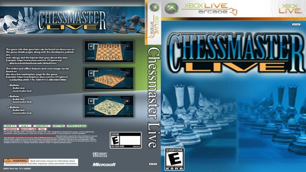Chessmaster Live (2008) - Full Gameplay | XBOX 360 ARCADE  |   UHD | 4K |