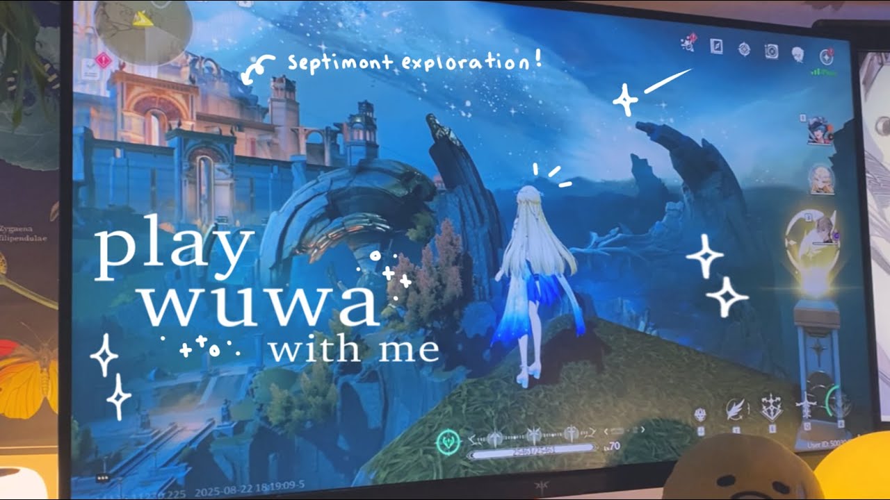 playing wuwa on a summer night 🌊✧˚. | septimont exploration + farming