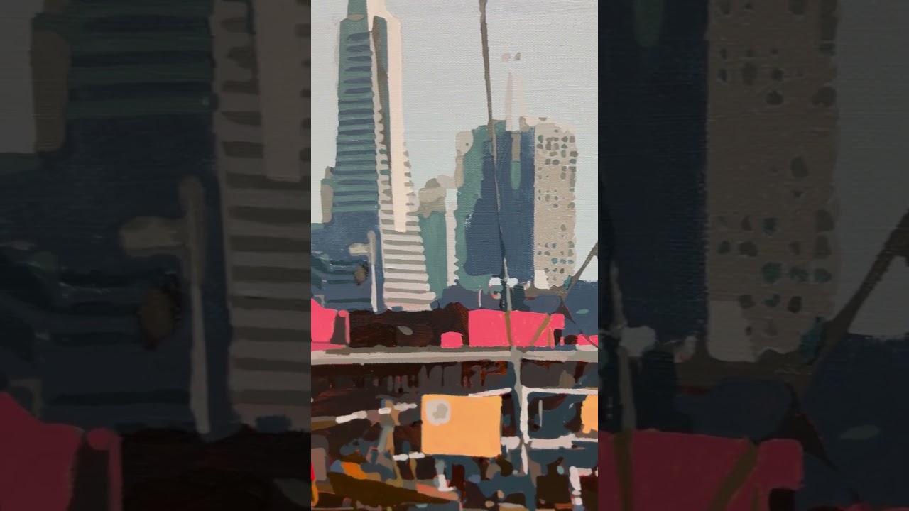 Pacific Queen of San Francisco #sanfranciscoart #urbanlandscape  #contemporaryrealism #artcollector