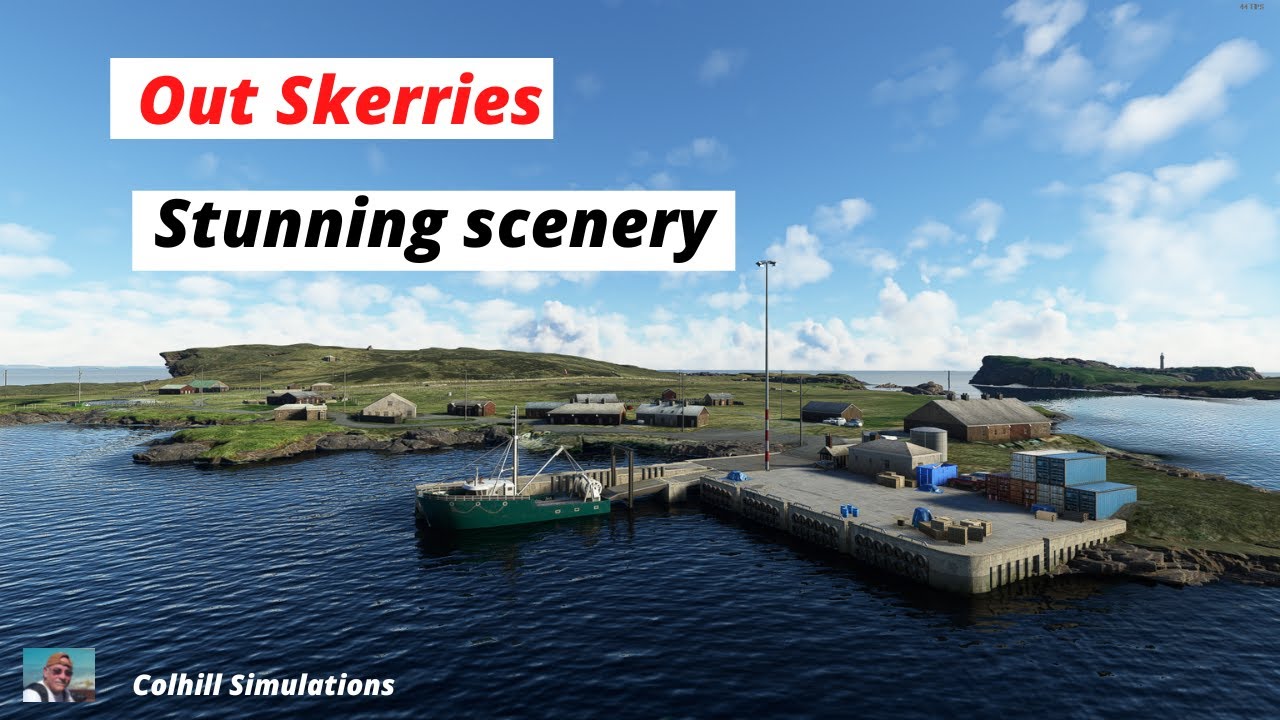 MSFS 2020 - Flying around and views of STUNNING OUT SKERRIES