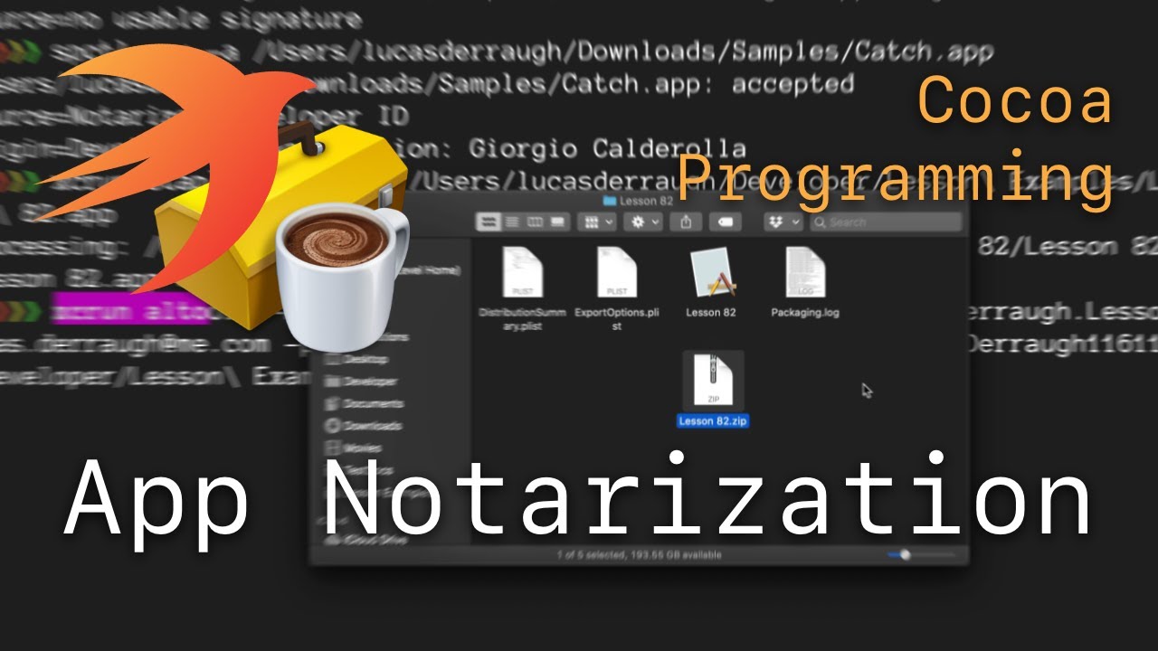 Cocoa Programming L82 - App Notarization