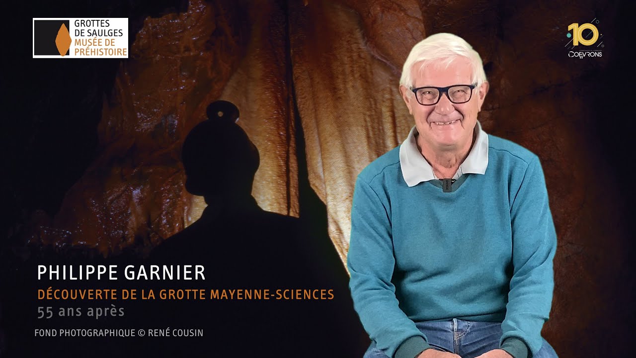 Philippe Garnier, découverte de la Grotte Mayenne-Sciences à Saulges, 55 ans après