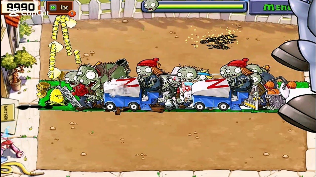 Кукуруза против Доктора Зомбосса — кто победит? Полная версия игры PVZ1.