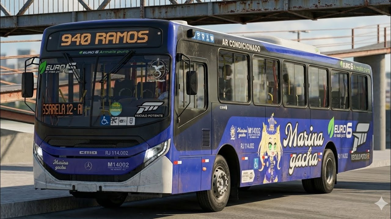 [PROTON BUS SIMULATOR] 940 Irajá x Ramos | Caio Apache Vip V MB OF1721 