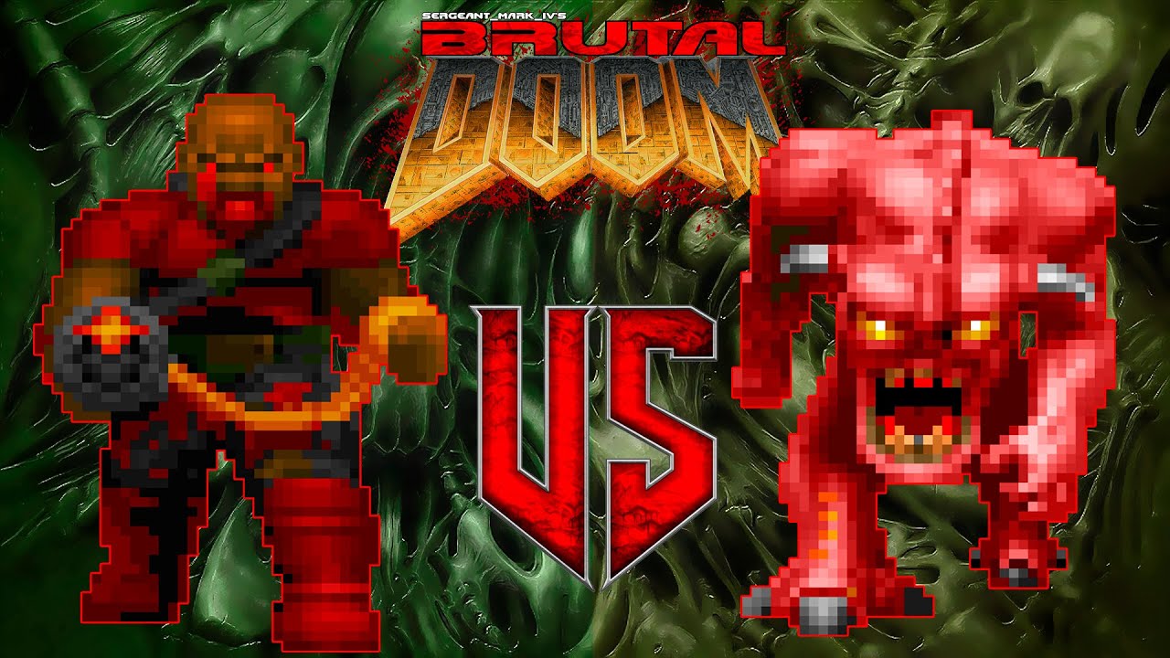 NPC War | Chaingunner vs Pinky | Brutal Doom II | Monster Infighting