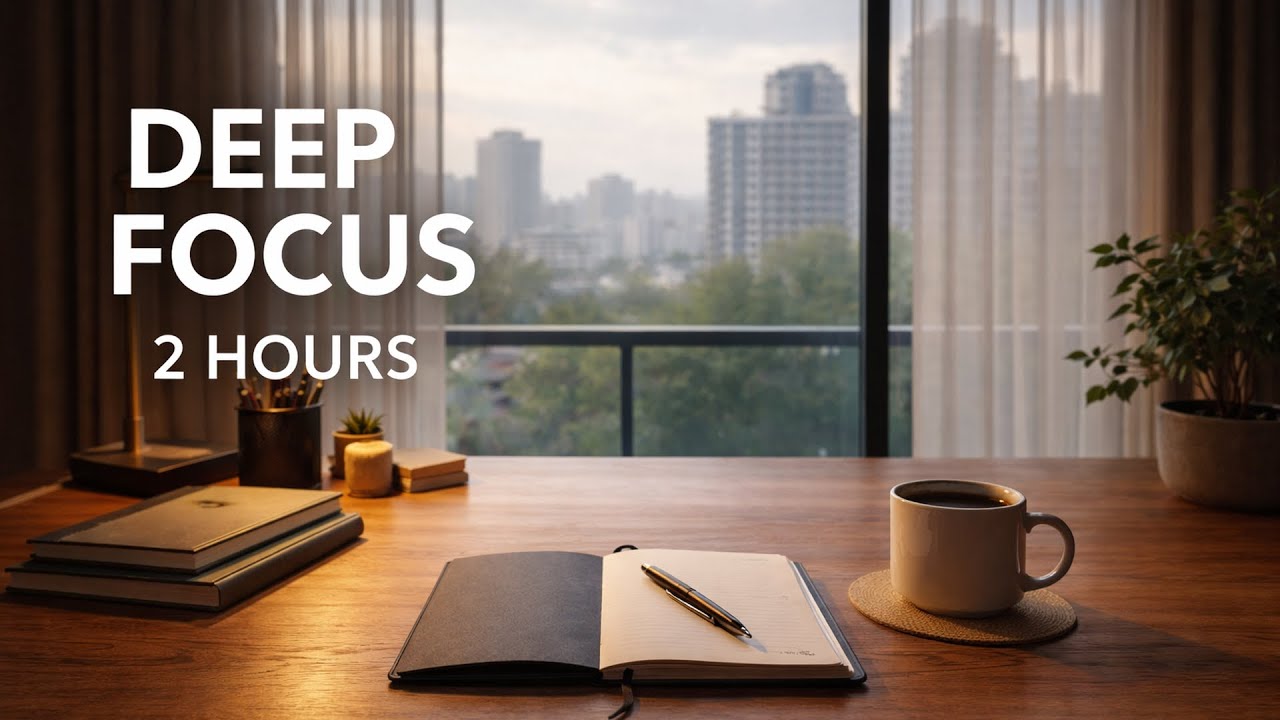 Deep Focus Music for Work & Study | 2 Hour Calm Background Session