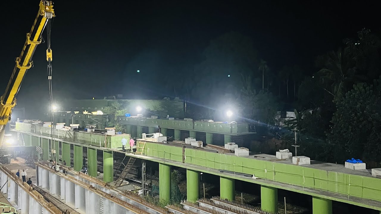 Mahe ROB Girder launching