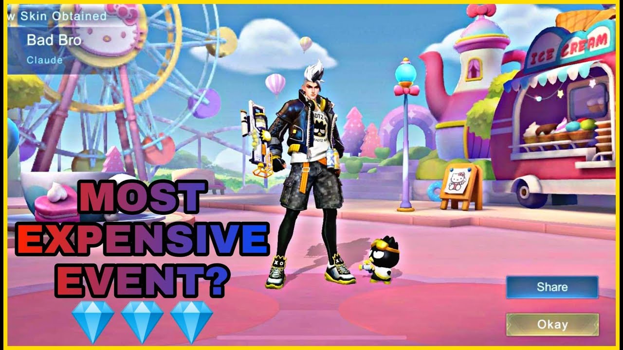 HOW MANY DIAMONDS HAVE I SPENT TO GET CLAUDE BAD BRO SKIN AND FLORYN FLUFFY DREAM SKIN| MLBBXSANRIO