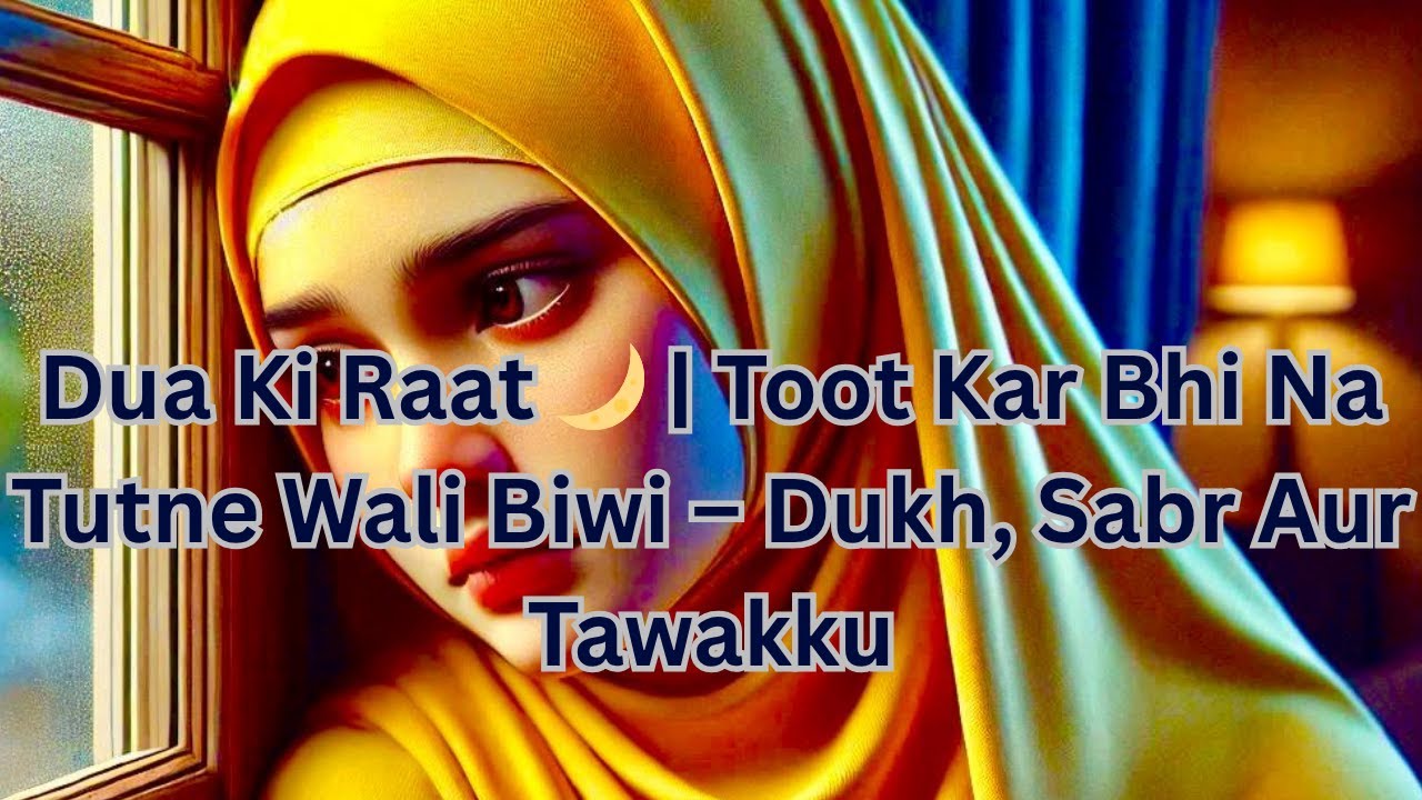 Dua Ki Raat 🌙 | Toot Kar Bhi Na Tutne Wali Biwi &ndash; Dukh, Sabr Aur Tawakku
