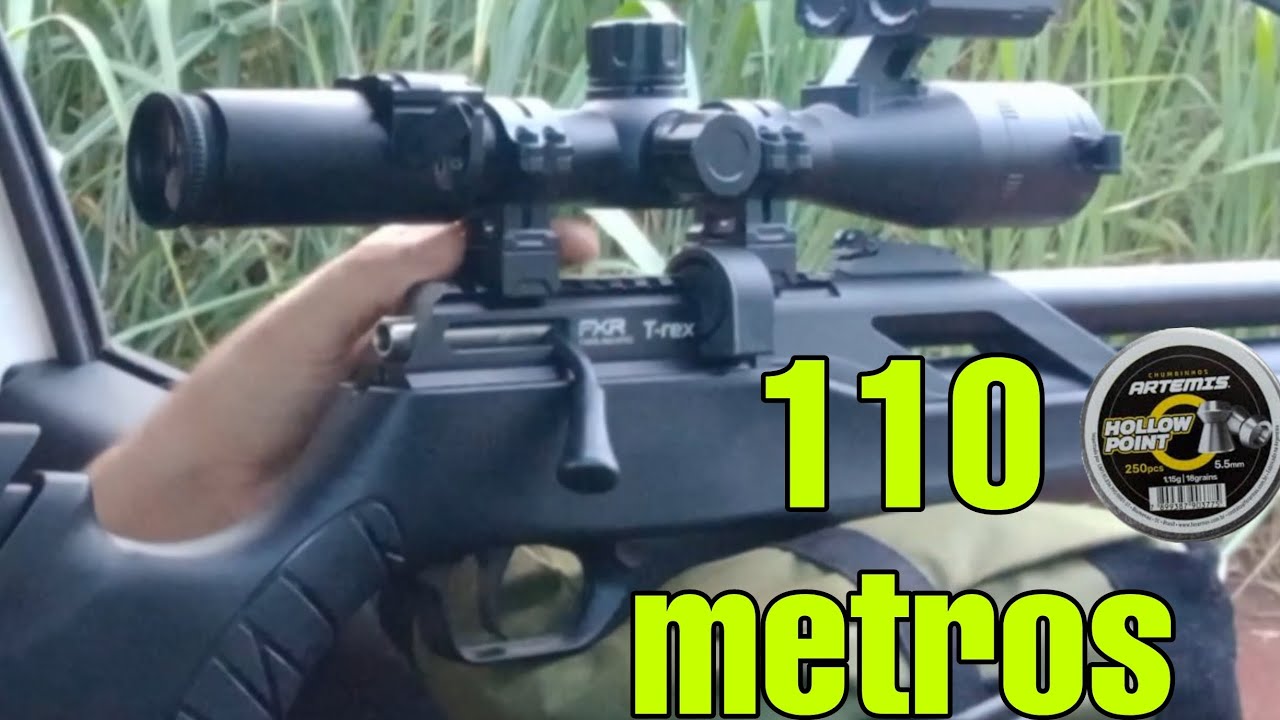 ARTEMIS TREX MONTECARLO BRINCA NA PRECIS&Atilde;O | DISPAROS 110 METROS COM TREX #Airgun #braboairgun