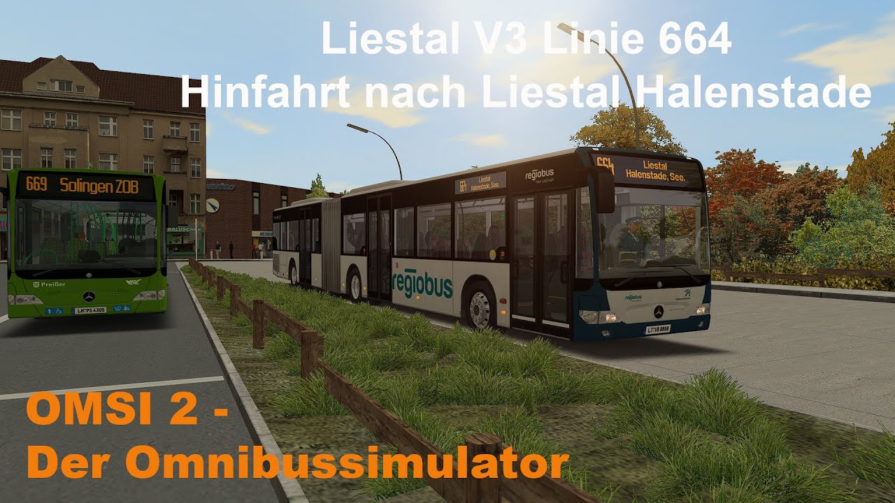 Omsi 2 Liestal V3 Linie 664 Hinfahrt nach Liestal Halenstade MB O530GÜ FL