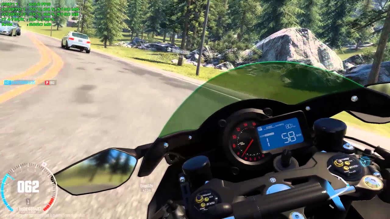 The Crew Wild Run PC Kawazaki Ninja H2 | i7 4790K - SLI GTX970 | Gameplay FR HD