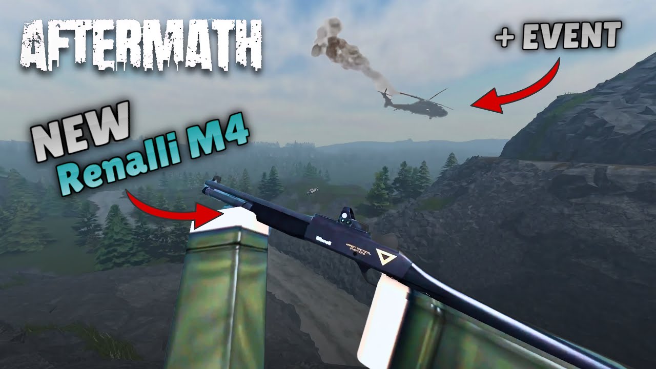 SHOWCASING THE *NEW* SHOTGUN DURING THE HELICOPTER EVENT IN AFTERMATH (+ Patch Notes)