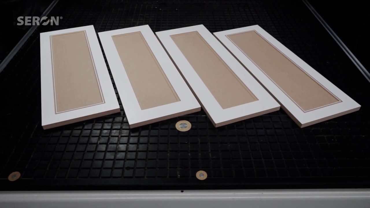 Frezowanie frontów meblowych - Frezarka CNC Seron / Furniture fronts milling - Milling Router