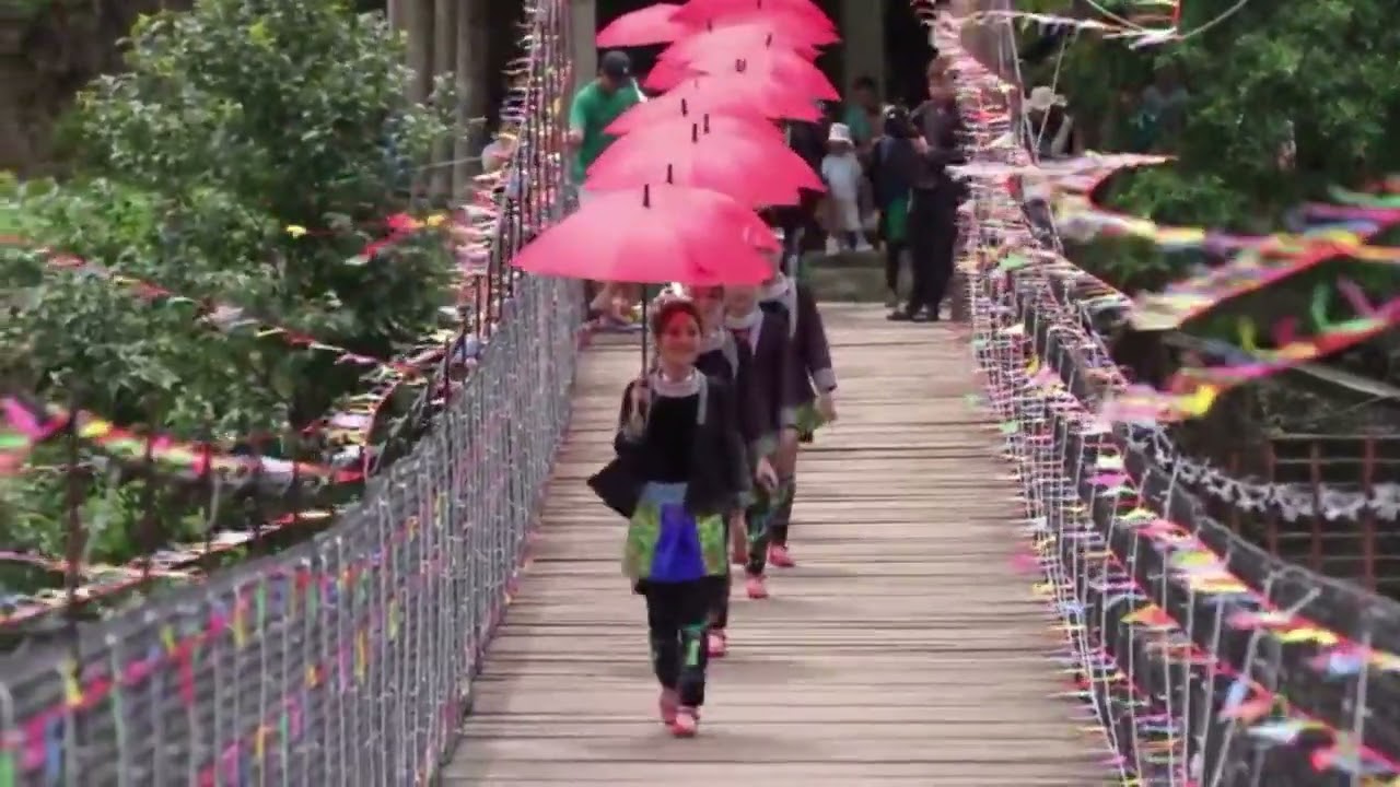 People of Zhuang ethnic group celebrate traditional Diving Festival in Guizhou