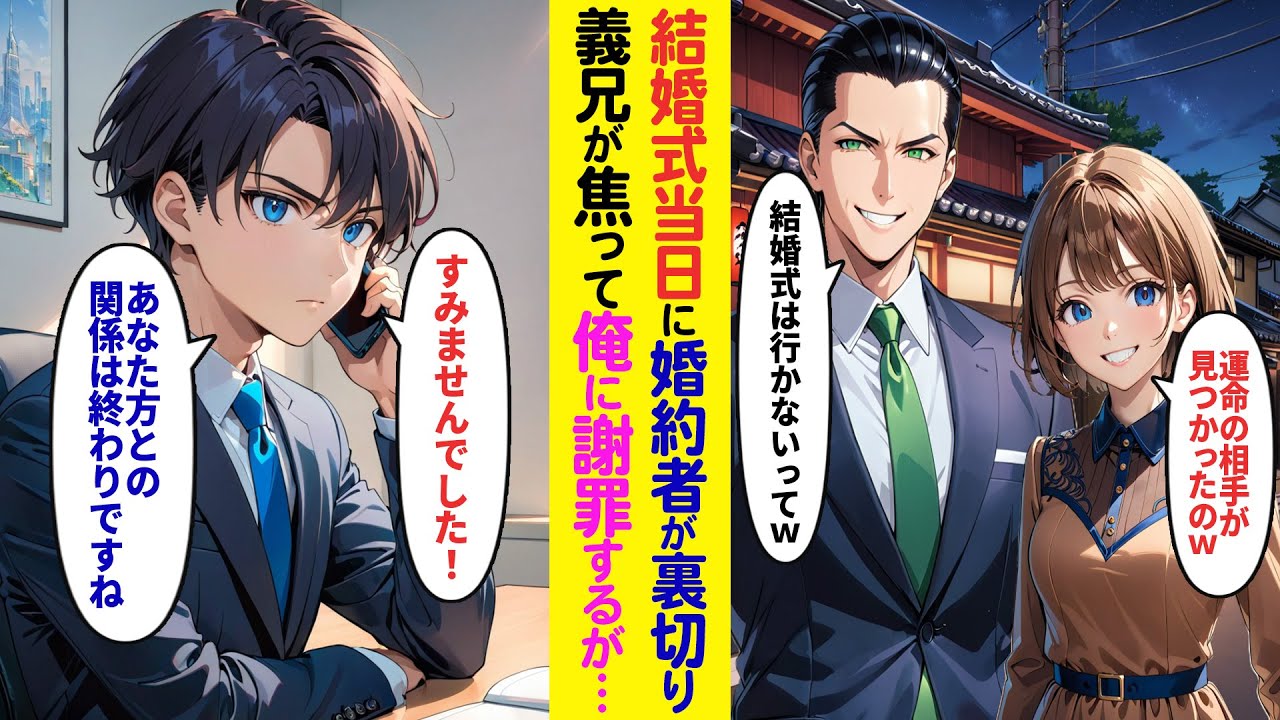 【漫画】結婚式当日に婚約者がコネ社員と浮気しドタキャン「運命の相手が見つかったの♡結婚式は無しでw」俺「500億の口座解約するから」【ラブコメ】