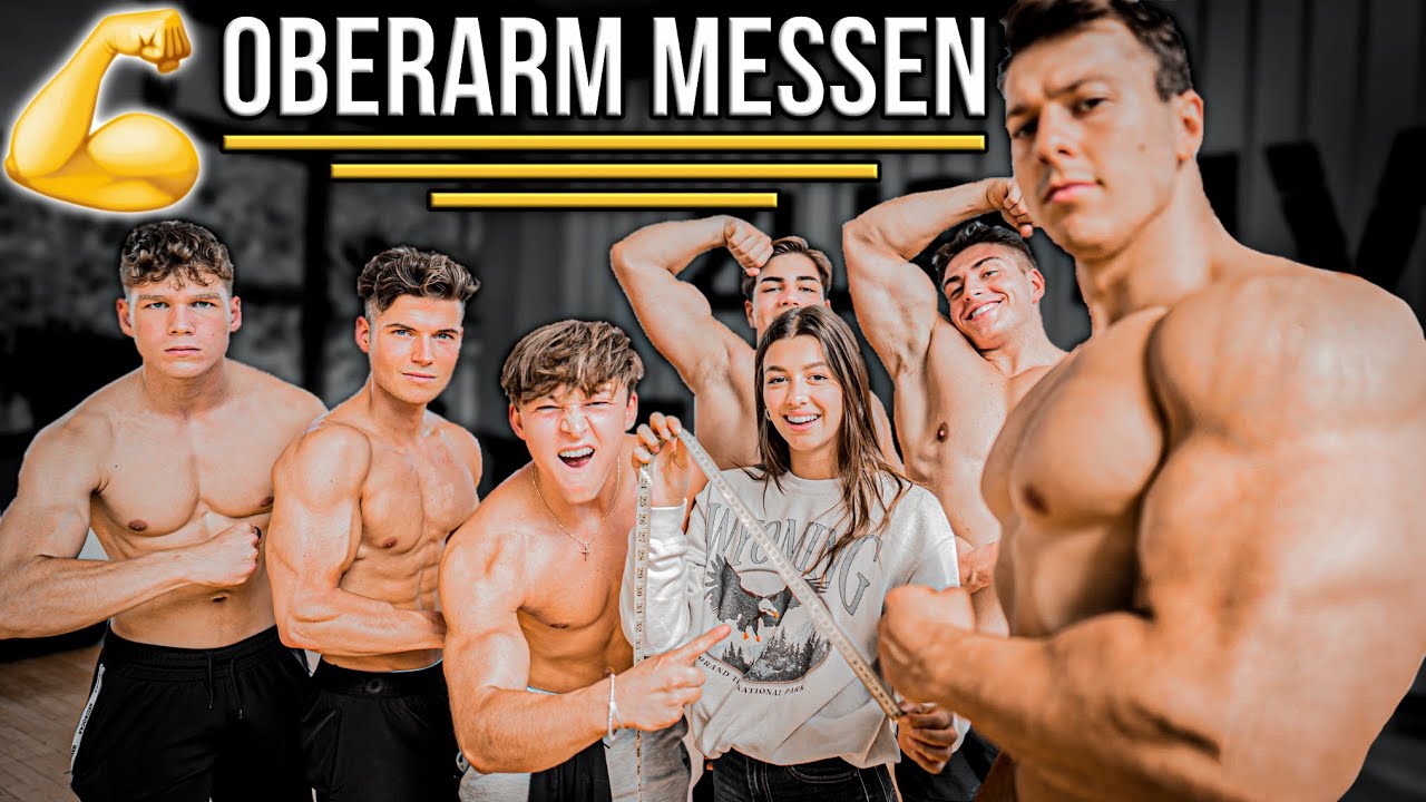 Wer hat den GRÖßTEN?💪 Bizeps Messen mit #teamrocka