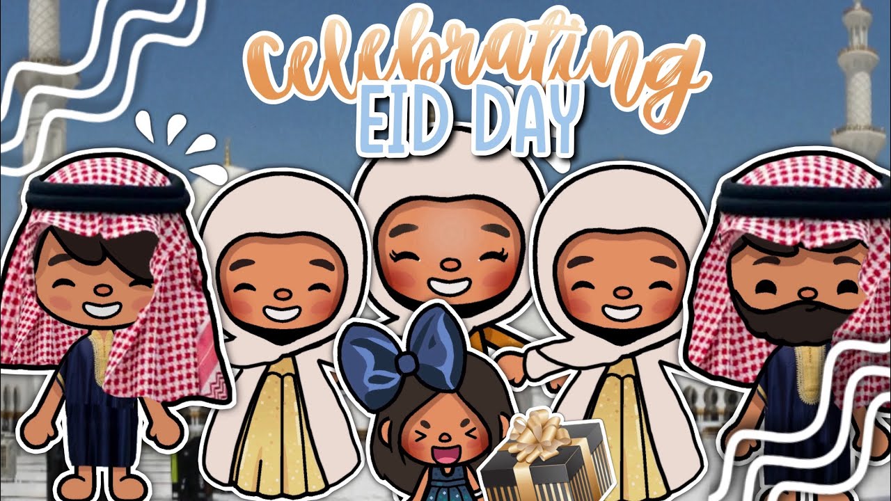 CELEBRATING EID 🕌 🎉 || Toca boca LIFE WORD family roleplay *WITH VOICE* 🎙️