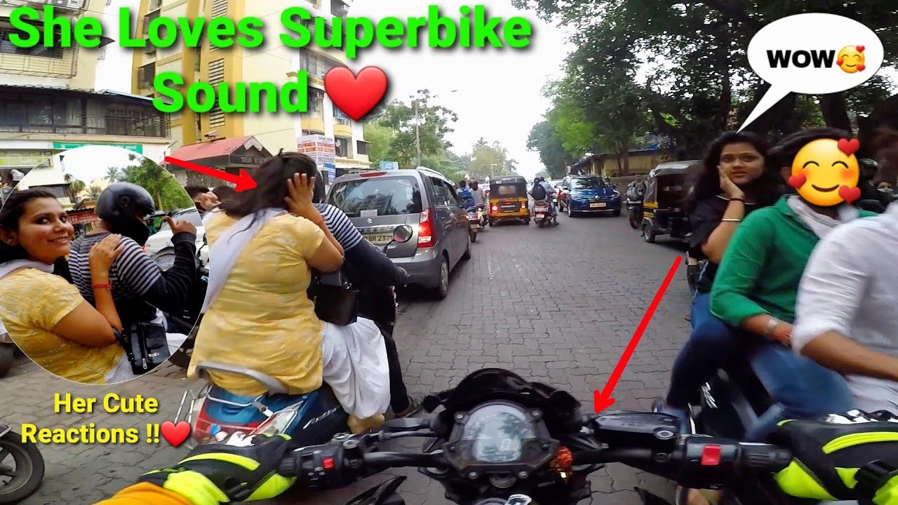 She loves My Superbike Sound|Girls got scared|Must watch Reactions|Z900 Rider