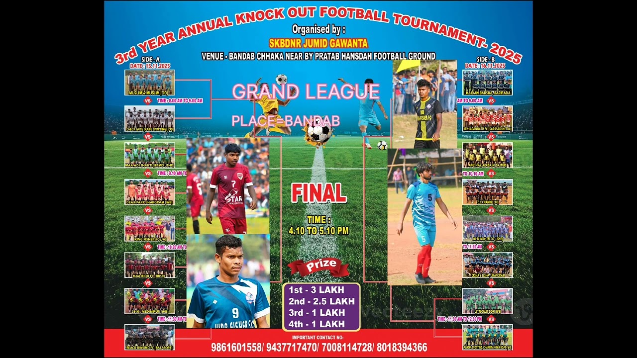 GRAND LEAGUE Place:BANDAB Dist:Mayurbhanj#foot lover#Ronaldo#Messi#localfootball