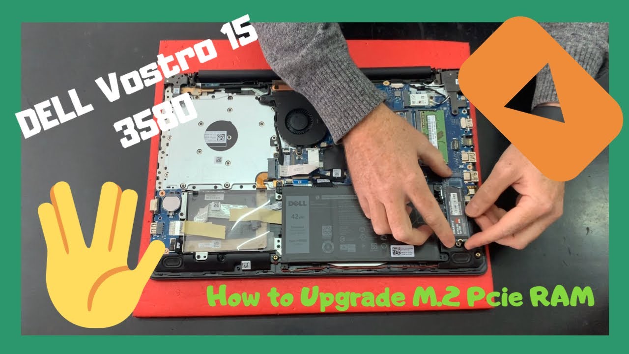 How to Upgrade M.2 SSD Pcie Nvme RAM DELL Vostro 15 3000 3580 disassembly