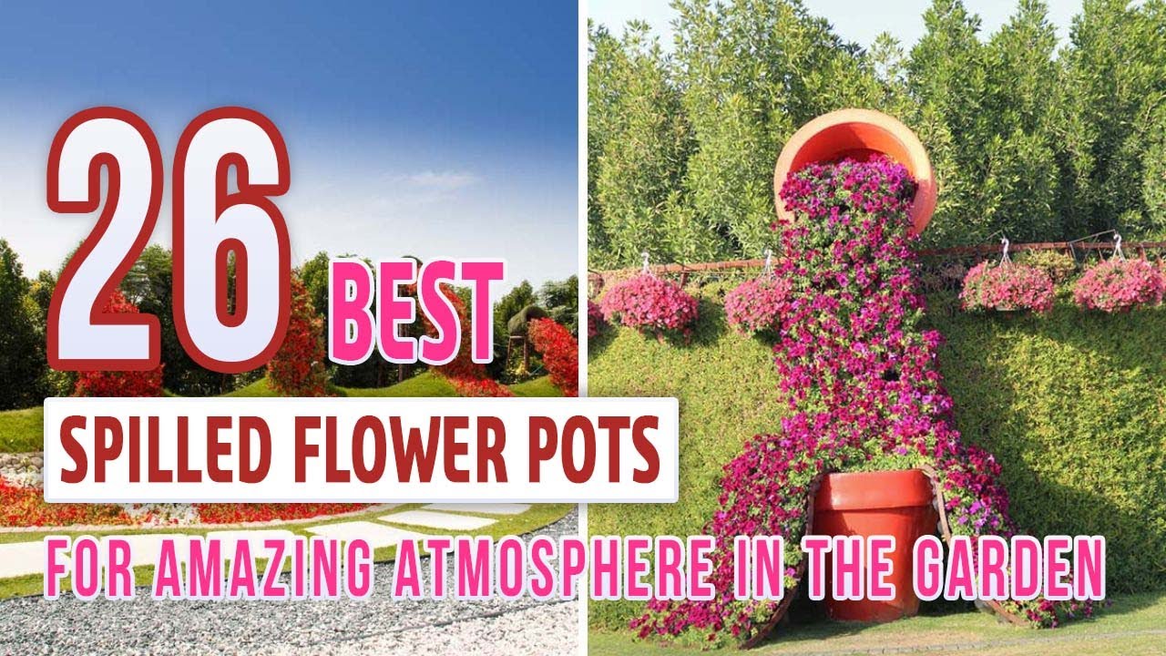 26 Best Spilled Flower Pots For Amazing Atmosphere in The Garden
