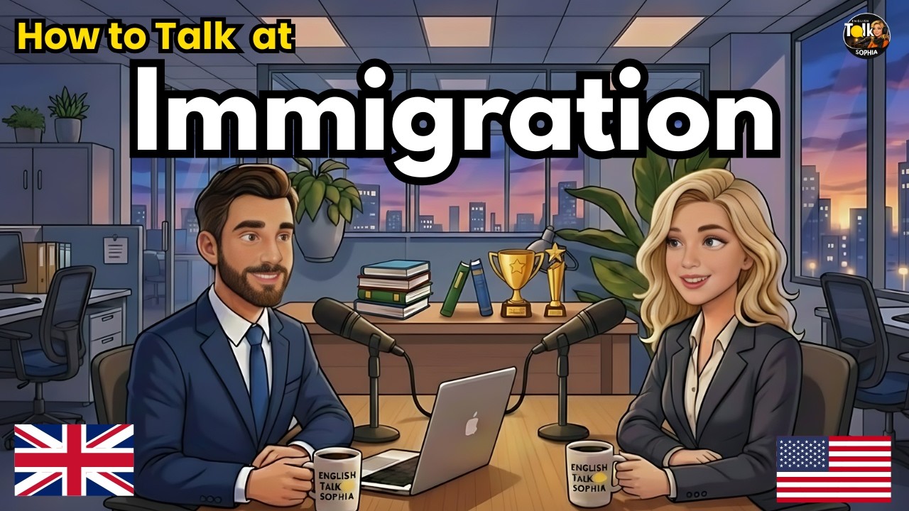 100 Essential Phrases & How to Talk at Immigration in English | English Conversation Practice