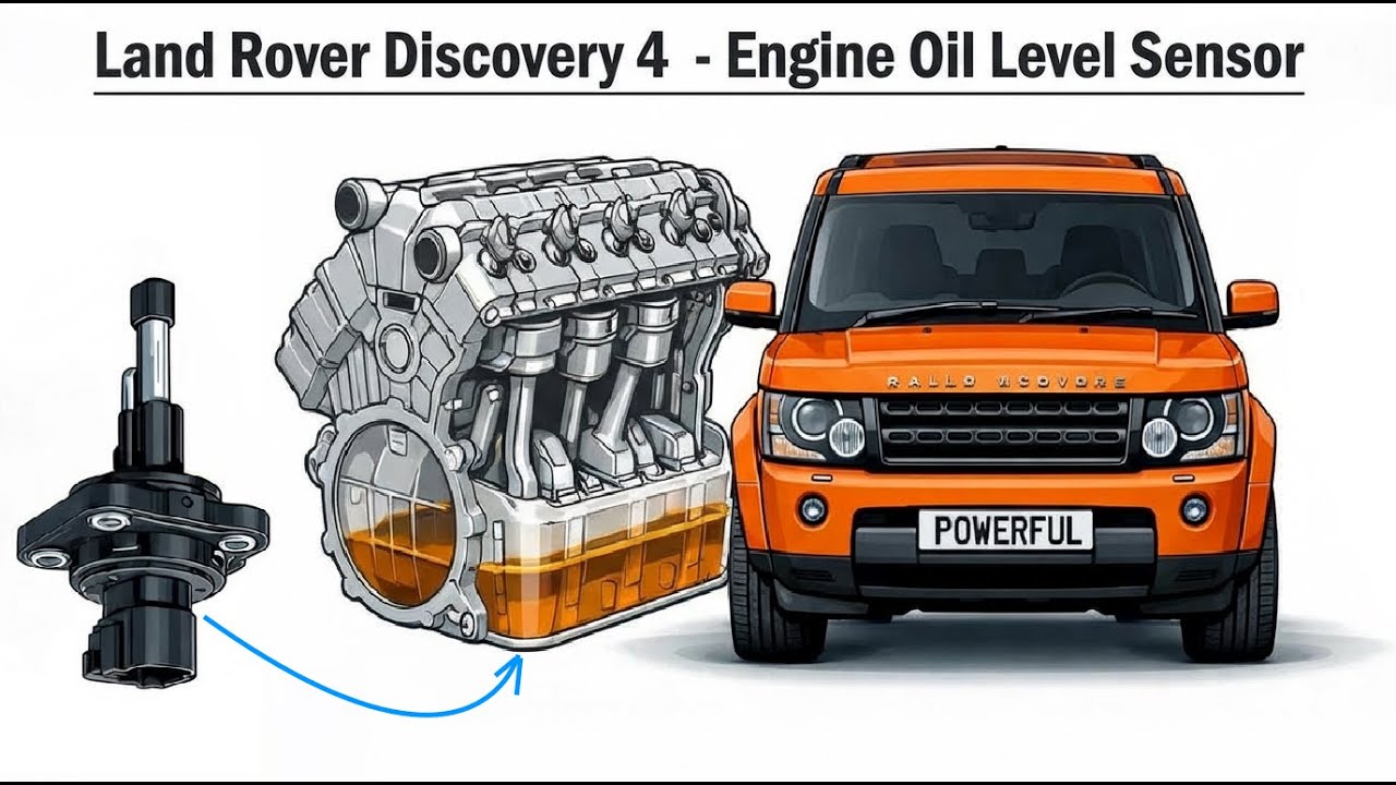 Land Rover Discovery 4 / LR4 Range Rover Sport — Датчик уровня масла