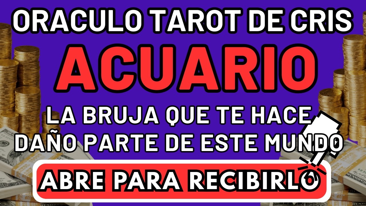DE GOLPE ACUARIO ES TAN EXACTA ESTA TAROTISTA QUE ASUSTAAAA A💸 😱📞⭐👑 🙏🎁HOROSCOPO ✅ ORACULO TAROT DE C