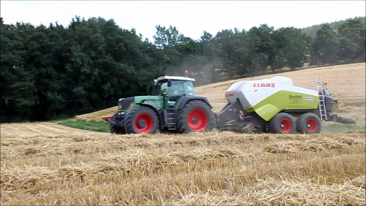 Fendt Vario 924 mit Claas Quadrant 3400.wmv
