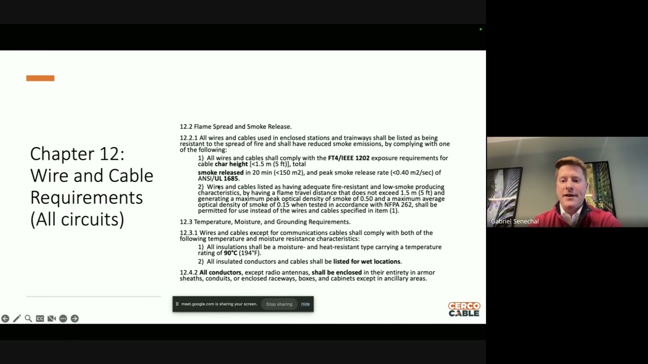 TRACCS webinar  Choosing the right cable for your transit projects, by G  Senechal Cerco Cable 2024