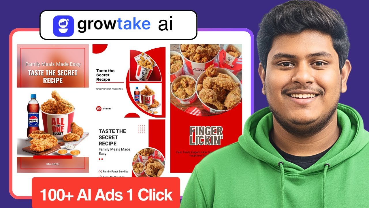 How to Create Stunning Commercial Ads in Minutes Using GrowTake AI! (No Design Skills Needed)
