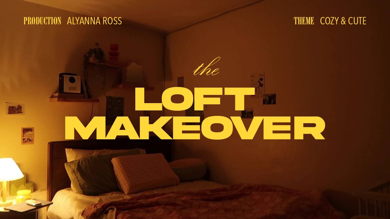 LOFT MAKEOVER & TOUR 🌸🌱 small, cozy, aesthetic