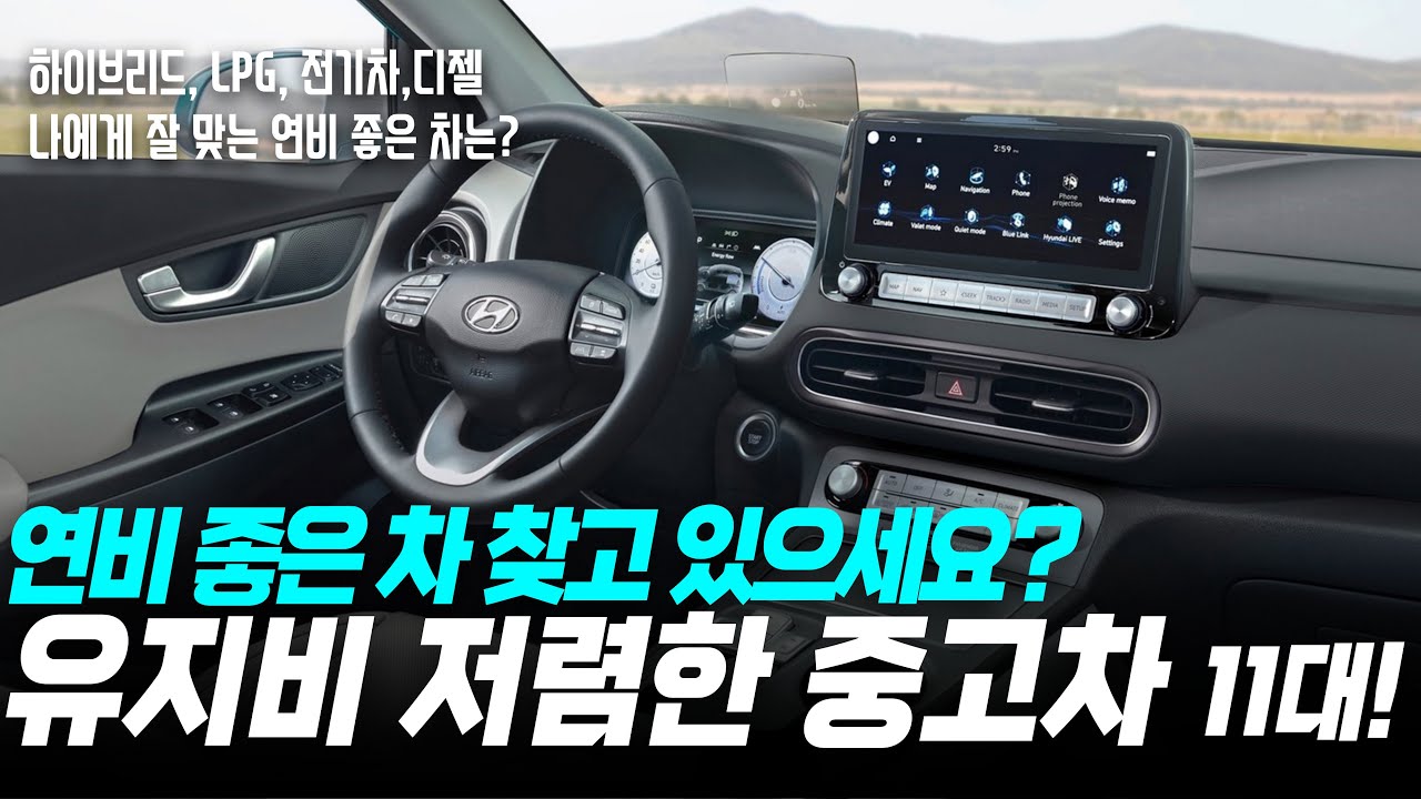 1500~2500만원대 차 크고 연비 좋은 중고차 11대!! 나에게 잘 맞는 연비 좋은 차는 어떤 차 일까?