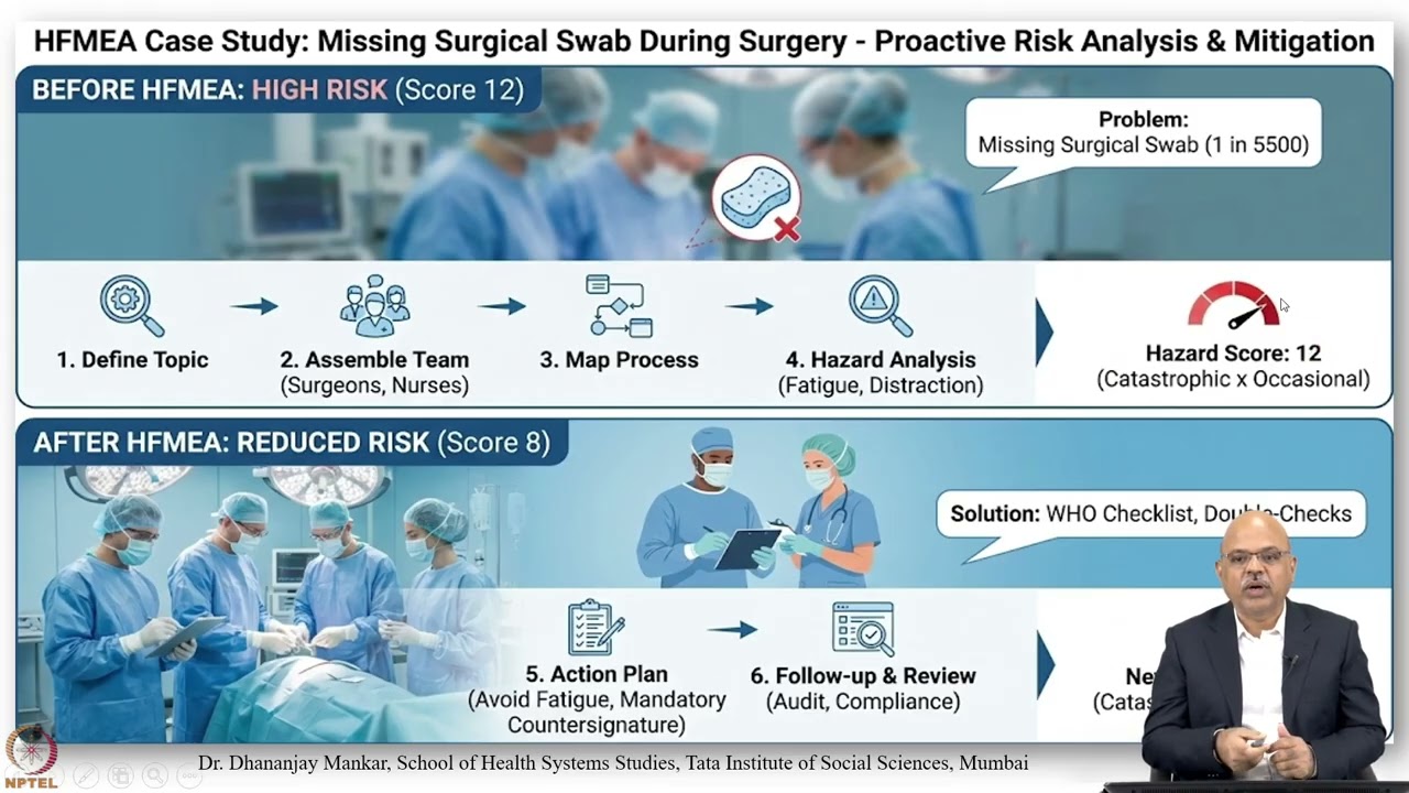Week 10: Lecture 48: Risk Management in Hospital and Healthcare: Part – 4