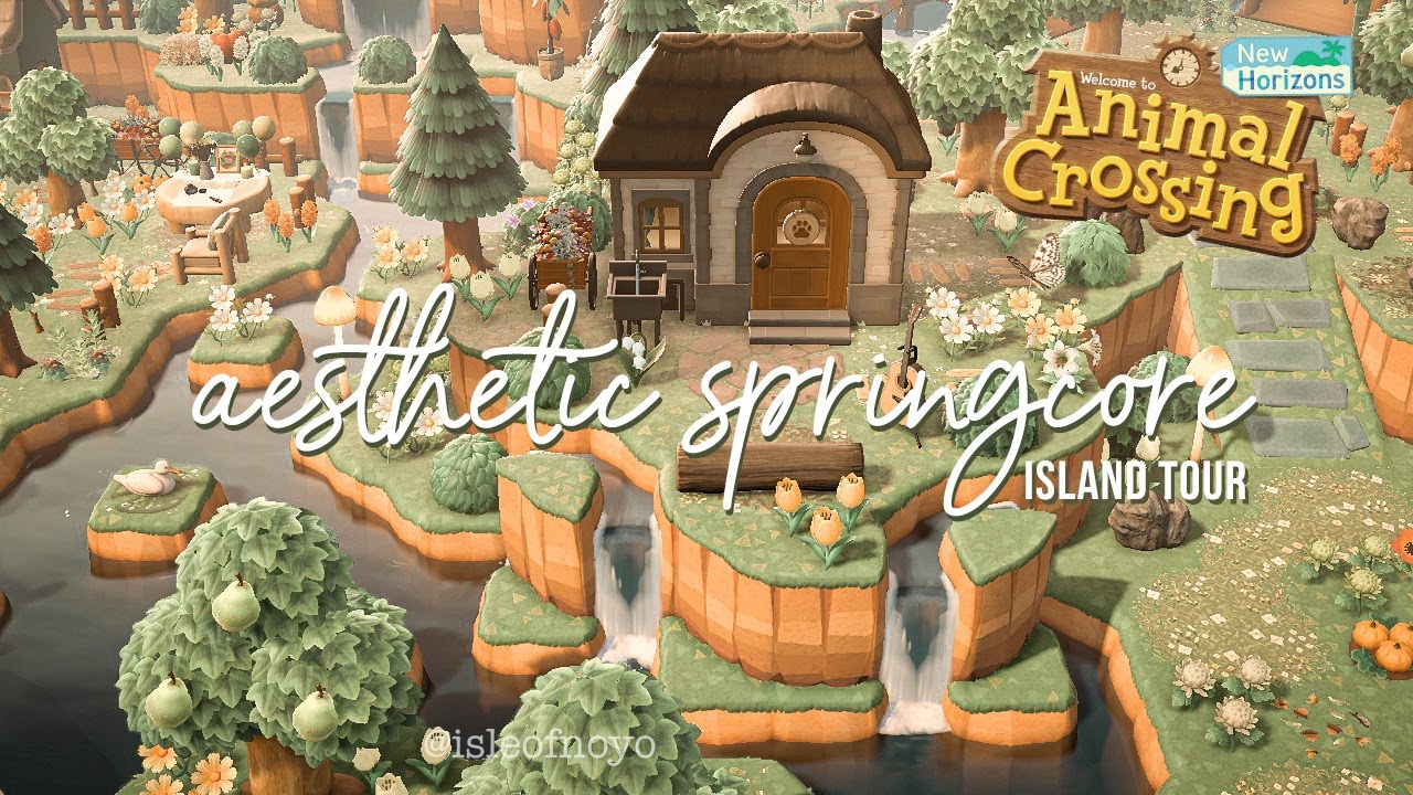 Эстетический тур по острову мечты Springcore // Animal Crossing: Новые горизонты