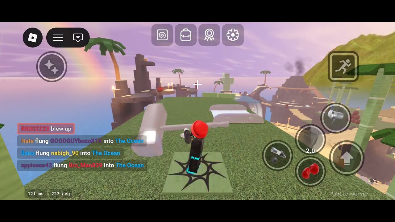 Roblox but playing blast zone 😎 but all people troll me 😡😡