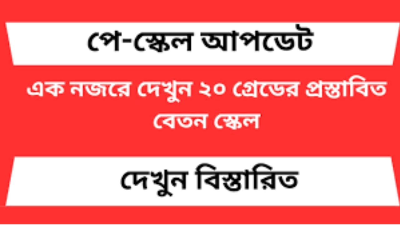 এক নজরে দেখুন ২০ গ্রেডের প্রস্তাবিত বেতন স্কেল | Pay Scale | পে- স্কেল | SB Tech Bangla