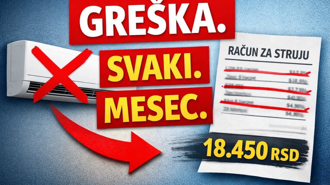 Najveća greška kod kupovine klime (plaćaš je svakog meseca)