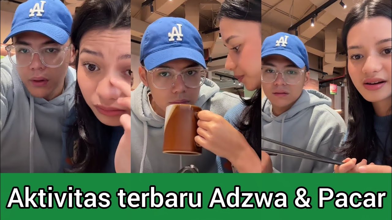 Adzwa Aurell & pacarnya makan malam romantis
