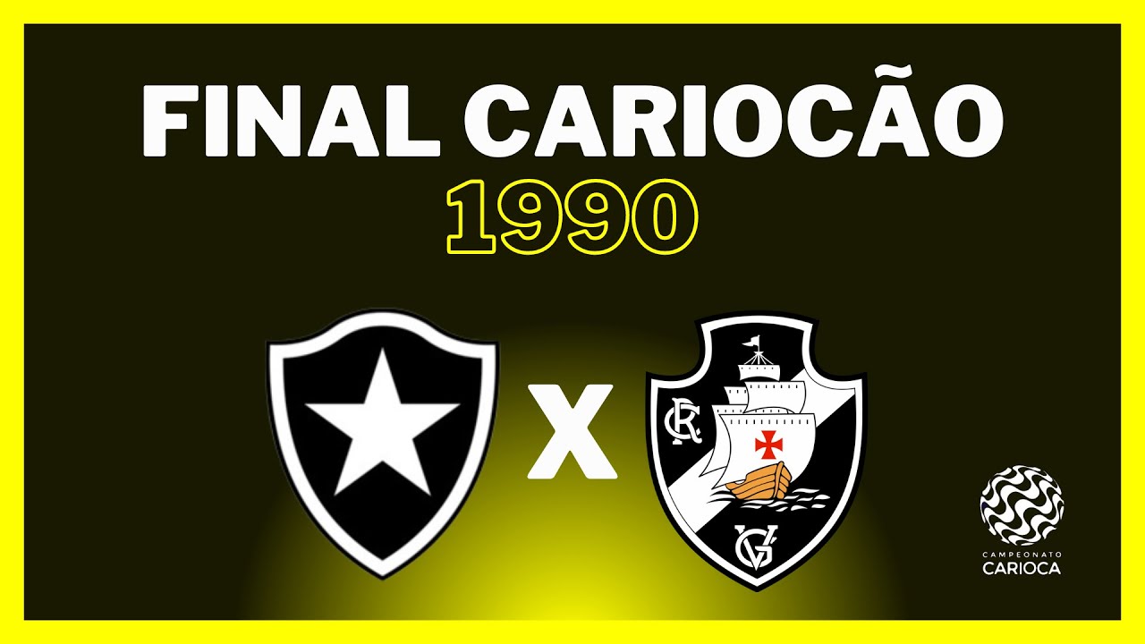 FINAL CARIOCA 1990 - BOTAFOGO X VASCO - MELHORES MOMENTOS