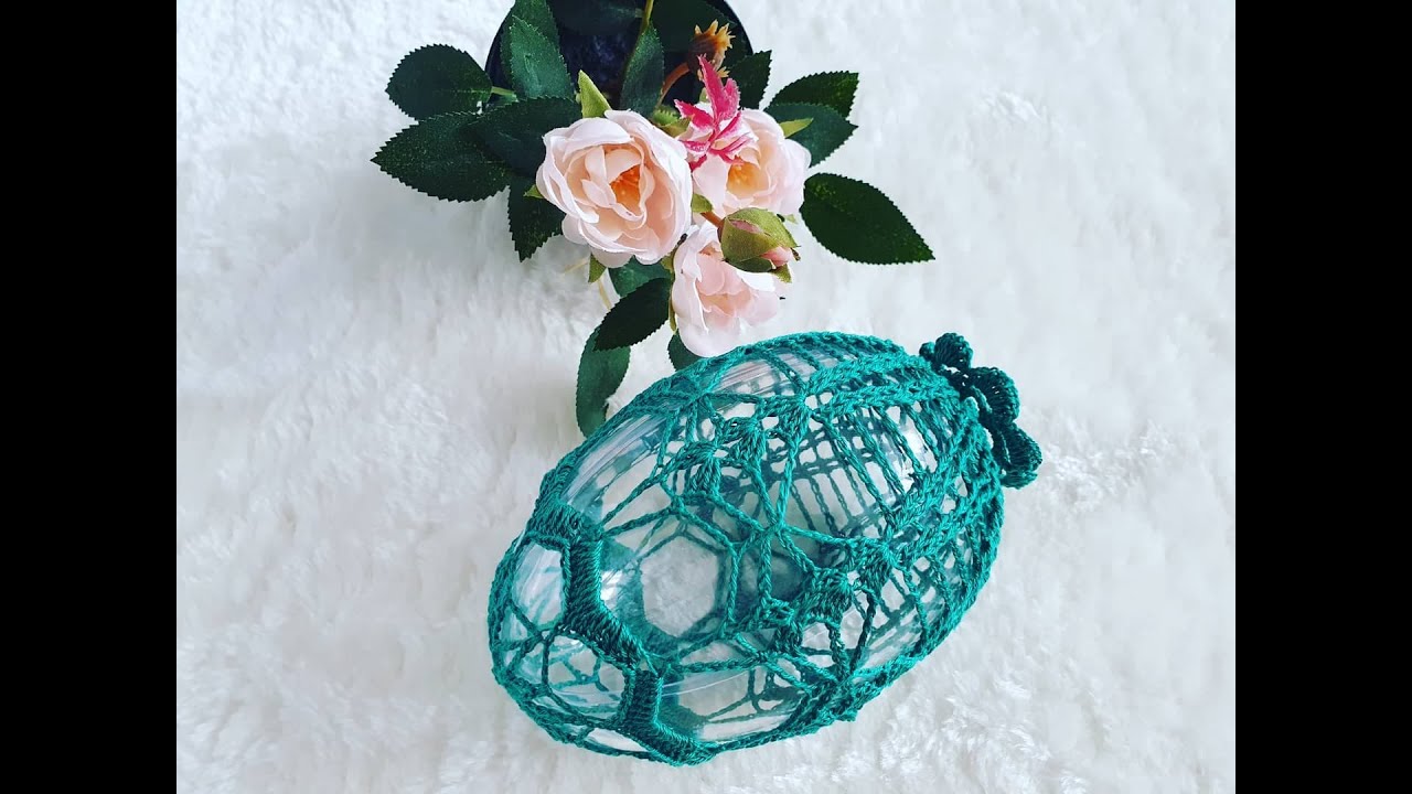 Pisanka na szydełku 13cm, 3D, Jajko 13 cm na szydełku - crochet eggs 13cm, world bears Part 1/2