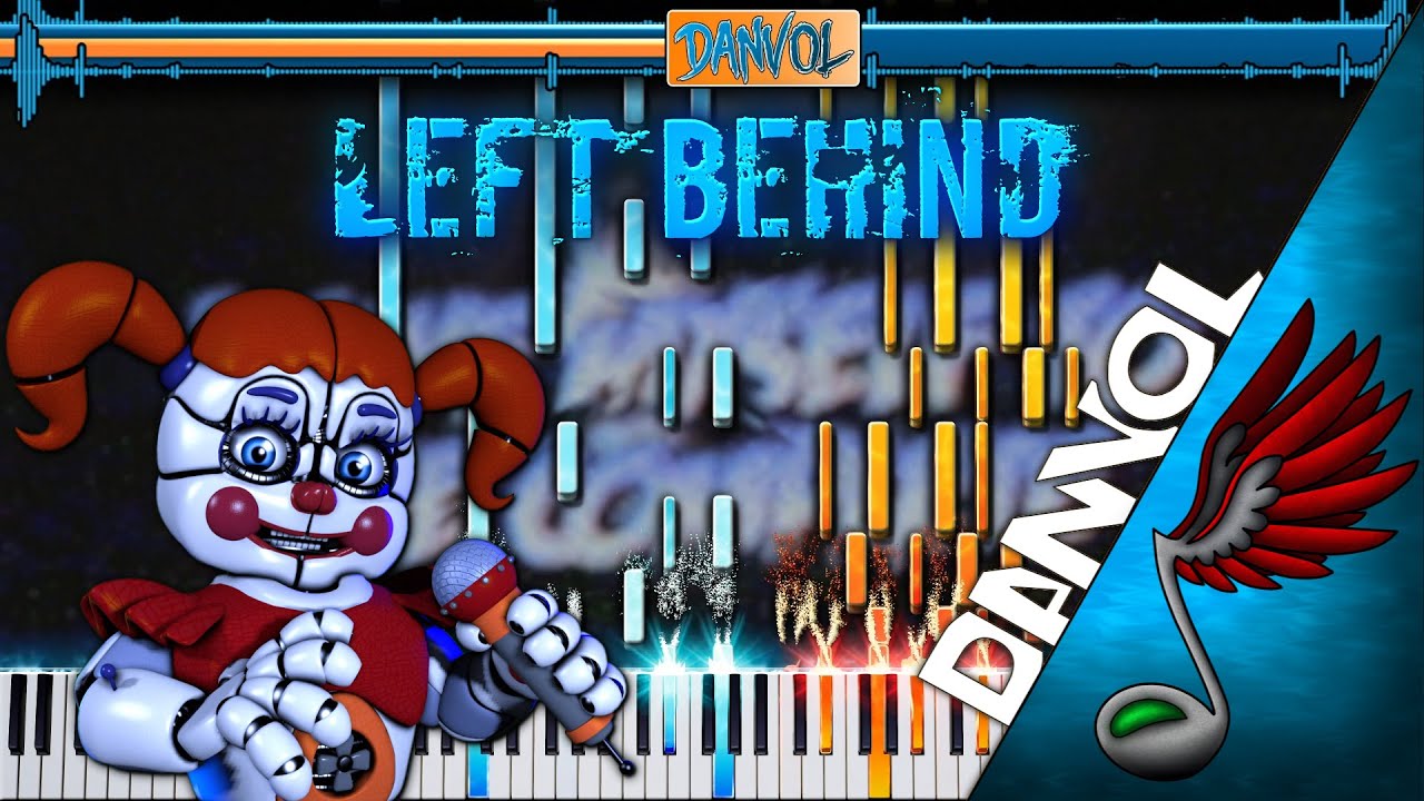(FNAF SONG) DAGames - Left Behind [Piano Tutorial by Danvol]