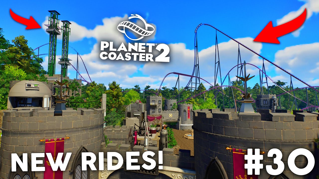 The Final Rides Are ALMOST DONE in my Theme Park! Planet Coaster 2