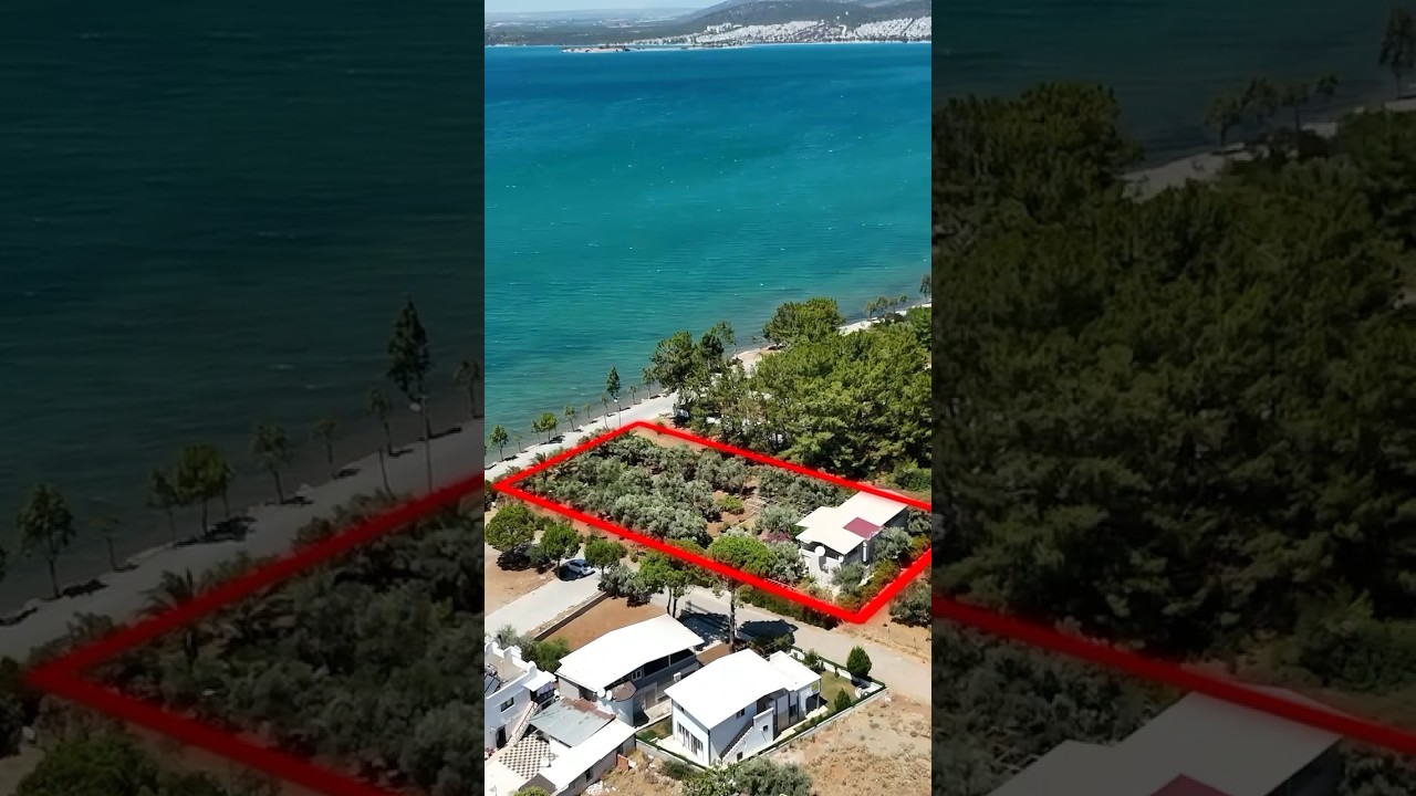 SATIŞTAN ÇEKİLDİ !Didim Akbük’te Denize Sıfır Arsa ve Ev 