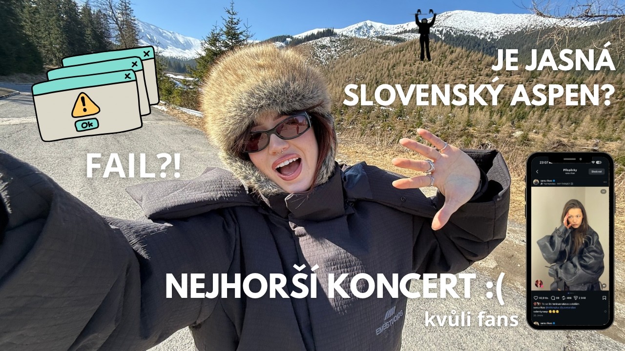 (NE)IDEÁLNÍ GETAWAY - chtěla jsem odejít z koncertu, zavřeli sjezdovky kvůli větru
